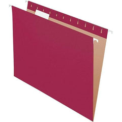 Pendaflex - 8-1/2 x 11", Letter Size, Burgundy, Hanging File Folder - 11 Point Stock, 1/5 Tab Cut Location - Americas Tooling