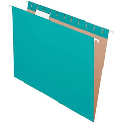 Pendaflex - 8-1/2 x 11", Letter Size, Aqua, Hanging File Folder - 11 Point Stock, 1/5 Tab Cut Location - Americas Tooling