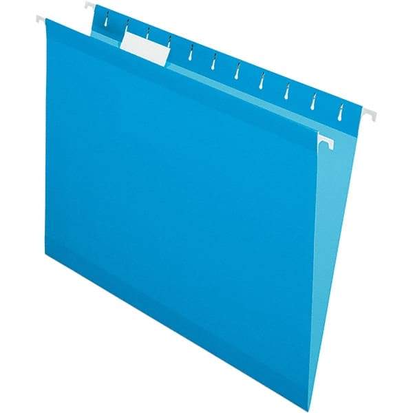 Pendaflex - 8-1/2 x 11", Letter Size, Blue, Hanging File Folder - 11 Point Stock, 1/5 Tab Cut Location - Americas Tooling