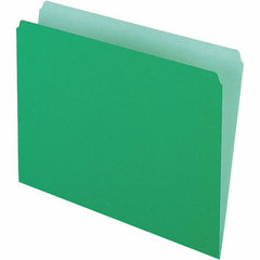 Pendaflex - 9-1/2 x 11-5/8", Letter Size, Green/Light Green, File Folders with Top Tab - 11 Point Stock, Straight Tab Cut Location - Americas Tooling