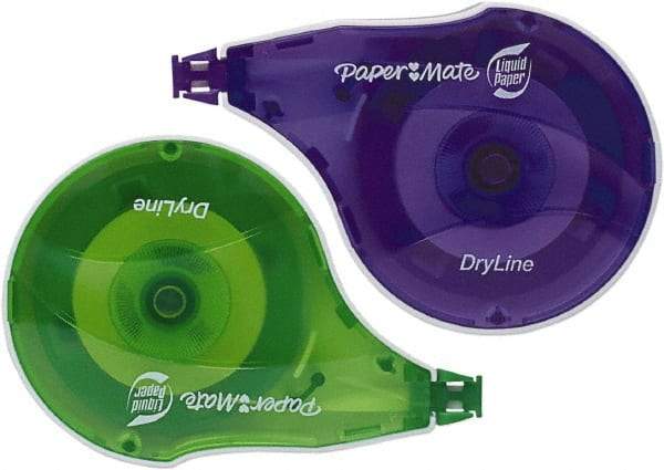 Paper Mate Liquid Paper - 1/6" x 472" Correction Tape Non-Refillable - Americas Tooling