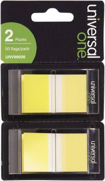 Universal One - Self-Stick Page Flags Style: Flag Color: Yellow - Americas Tooling