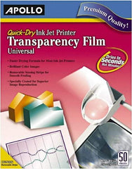 Apollo - Transparency Films & Sleeves Audio Visual Conference Accessory Type: Transparency Sleeves For Use With: Inkjet Printers; Copiers - Americas Tooling