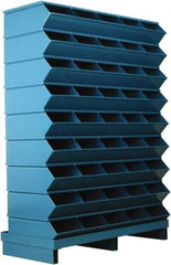 Stackbin - 9 Bin, Shelving Unit with Openings & Base - 37" Wide x 52" High - Americas Tooling