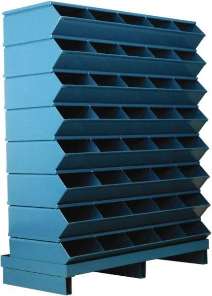 Stackbin - 8 Bin, Shelving Unit with Openings & Base - 37" Wide x 46-1/2" High - Americas Tooling