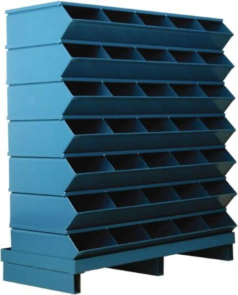 Stackbin - 7 Bin, Shelving Unit with Openings & Base - 37" Wide x 41" High - Americas Tooling