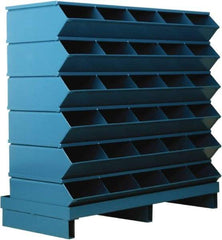 Stackbin - 6 Bin, Shelving Unit with Openings & Base - 37" Wide x 35-1/2" High - Americas Tooling