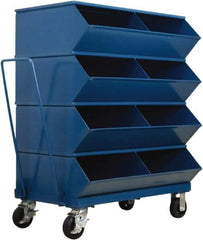 Stackbin - 4 Bin, Shelving Unit with Openings & Base - 37" Wide x 48-1/4" High - Americas Tooling