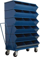 Stackbin - 6 Bin, Shelving Unit with Openings & Base - 37" Wide x 58-5/8" High - Americas Tooling