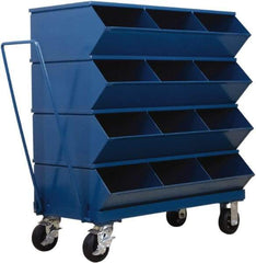 Stackbin - 4 Bin, Shelving Unit with Openings & Base - 37" Wide x 40-7/8" High - Americas Tooling