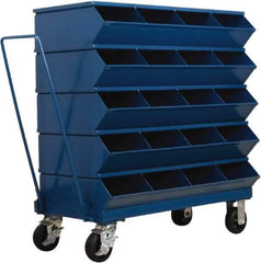 Stackbin - 5 Bin, Shelving Unit with Openings & Base - 37" Wide x 40" High - Americas Tooling