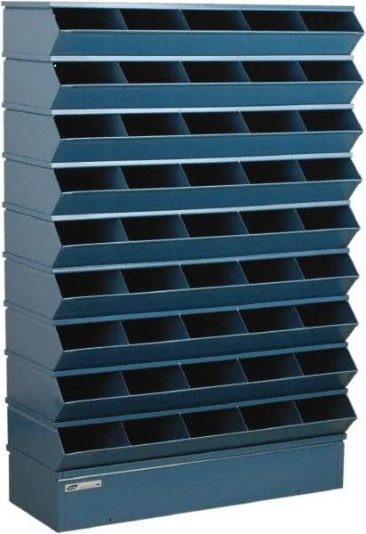 Stackbin - 9 Bin, Shelving Unit with Openings & Base - 37" Wide x 54" High - Americas Tooling