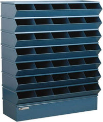 Stackbin - 7 Bin, Shelving Unit with Openings & Base - 37" Wide x 42" High - Americas Tooling