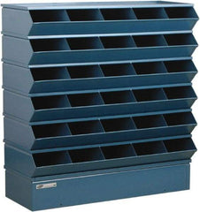 Stackbin - 6 Bin, Shelving Unit with Openings & Base - 37" Wide x 36" High - Americas Tooling