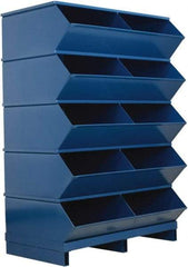 Stackbin - 5 Bin, Shelving Unit with Openings & Base - 37" Wide x 50" High - Americas Tooling