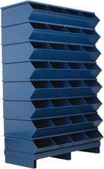 Stackbin - 8 Bin, Shelving Unit with Openings & Base - 37" Wide x 57-3/4" High - Americas Tooling