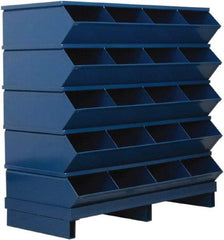 Stackbin - 5 Bin, Shelving Unit with Openings & Base - 37" Wide x 37-1/8" High - Americas Tooling