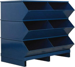 Stackbin - 3 Bin, Shelving Unit with Openings & Base - 37" Wide x 35-1/8" High - Americas Tooling