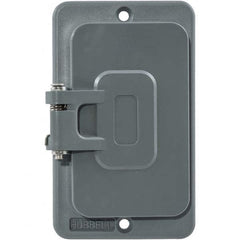 Hubbell Wiring Device-Kellems - Electrical Outlet Box & Switch Box Accessories Accessory Type: Box Cover Material: PBT Resin - Americas Tooling