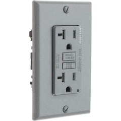 Leviton - GFCI Receptacles Grade: Commercial Color: Gray - Americas Tooling