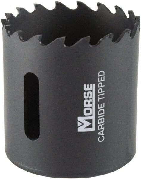 M.K. MORSE - 1-3/4" Diam, 1-15/16" Cutting Depth, Hole Saw - Carbide-Tipped Saw, Toothed Edge - Americas Tooling