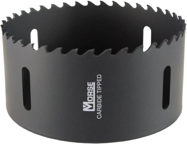 M.K. MORSE - 4-1/4" Diam, 1-15/16" Cutting Depth, Hole Saw - Carbide-Tipped Saw, Toothed Edge - Americas Tooling