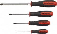 GearWrench - 4 Piece Pozidriv Screwdriver Set - Blade Sizes: Length 18 - Americas Tooling