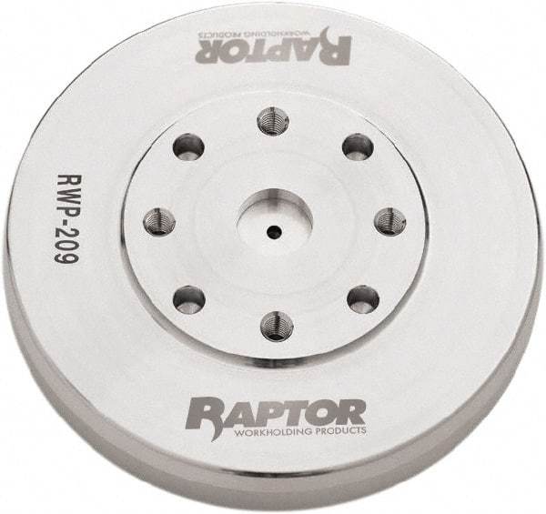 Raptor Workholding - 9.055" Jaw Width, 1-1/2" High Riser - For Use with 4 & 5 Axis Workholding Systems - Americas Tooling