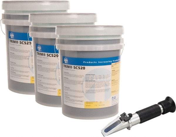 Master Fluid Solutions - Trim SC520, 5 Gal Pail Cutting & Grinding Fluid - Semisynthetic, For CNC Turning, Drilling, Milling, Sawing - Americas Tooling