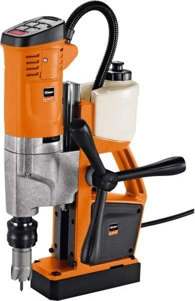 Fein - 1/2" Chuck, 10.25" Travel, Portable Magnetic Drill Press - 260-520 RPM, 12 Amps, 2.5 hp, 1100 Watts, 110-120 Volts, 13' Cord Length - Americas Tooling