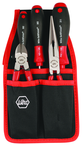 Soft Grip Belt Pack Pouch Set With Slotted & Philips Drivers Diagonal Cutters & Long Nose Pliers. 5 Pc. Set - Americas Tooling