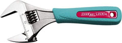 Channellock - 1-11/32" Jaw Capacity, 6" Standard Adjustable Wrench - Chrome Vanadium Steel, Chrome Finish, 6" OAL - Americas Tooling