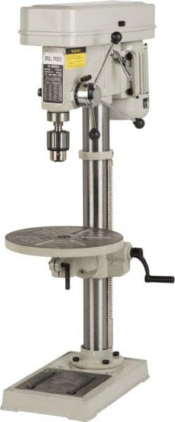 Enco - 330mm Swing, Step Pulley Drill Press - 16 Speed, 3/4 hp, Single Phase - Americas Tooling