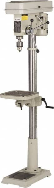 Enco - 346mm Swing, Step Pulley Drill Press - 16 Speed, 3/4 hp, Single Phase - Americas Tooling