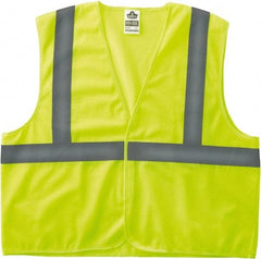 Ergodyne - Size L/XL High Visibility Lime Mesh General Purpose Vest - 44 to 52" Chest, ANSI/ISEA 107, Hook & Loop Closure, Polyester - Americas Tooling