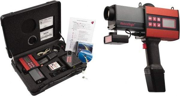 TAPCO - Retroreflectometer Kit - Red/Black, Compatible with TAPCO RetroSign and Manufacturer Number 3670 - Americas Tooling