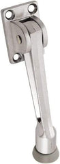 National Mfg. - 5" Projection Kickdown Door Stop - Screw Mount, Satin Chrome Finish - Americas Tooling