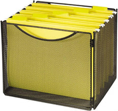 Safco - Black File Boxes-Storage - Steel, Mesh - Americas Tooling