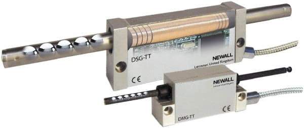 Newall - 116" Max Measuring Range, 5 & 10 µm Resolution, 126" Scale Length, Inductive DRO Linear Scale - 10 µm Accuracy, IP67, 11-1/2' Cable Length, Series DSG-TT - Americas Tooling