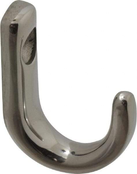 Sugatsune - 23/64" Wide x 1-1/8" High x 5/32" Thick, Wall Hook - 7/8" Projection, Polished - Americas Tooling