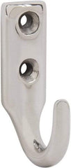 Sugatsune - 15/32" Wide x 1-9/16" High x 5/32" Thick, Wall Hook - 1-1/32" Projection, Polished - Americas Tooling