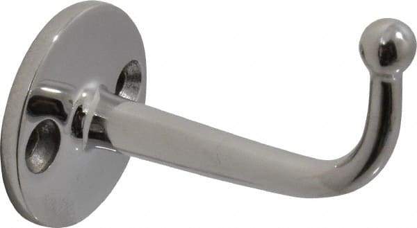 Sugatsune - 1/4" Wide x 1-15/32" High x 1-7/64" Thick, Ball Point Hook - 1-27/32" Projection, Polished - Americas Tooling