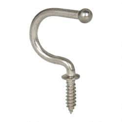 Sugatsune - 25/32" High x 7/64" Thick, Coat & Hat Hooks - 7/8" Projection, Polished - Americas Tooling