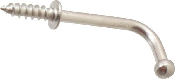 Sugatsune - 3/4" High x 7/64" Thick, Coat & Hat Hooks - 1-3/32" Projection, Polished - Americas Tooling