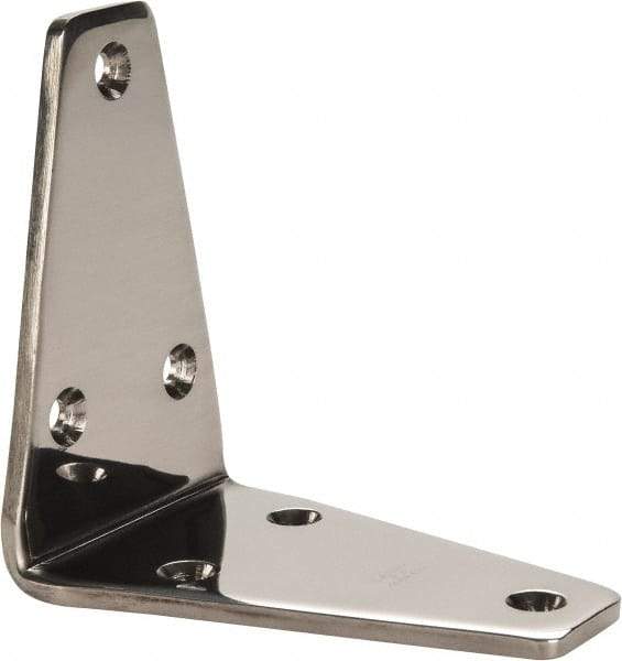 Sugatsune - 3-5/32" Long x 1-31/32" Wide, 18-8 Stainless Steel, Wide Corner Brackets - Americas Tooling