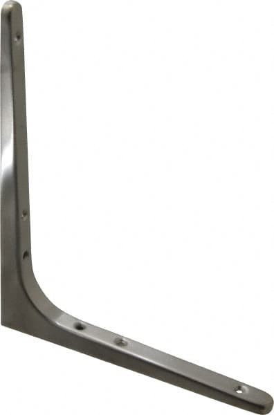 Sugatsune - 62 Lb Capacity, Satin Stainless Steel Coated, Shelf Bracket - 7-7/8" Long, 9-7/16" Wide - Americas Tooling