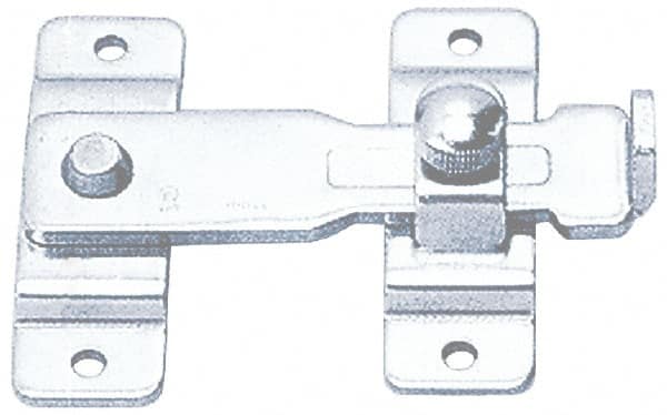 Sugatsune - 4-1/8 Inch Long x 3-5/32 Inch Wide, Spring Loaded Bar Latch - Exact Industrial Supply