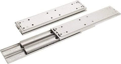 Sugatsune - 12" Slide Length, 12.56" Travel Length, Stainless Steel Ball Bearing Slide SSR-10 - 7/8" Wide, 2-3/4" High, 600 Lb Capacity at Full Extension, Satin Finish - Americas Tooling