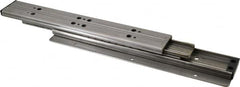 Sugatsune - 11.81" Slide Length, 13.22" Travel Length, Stainless Steel Ball Bearing Slide TSS3 - 1-1/16" Wide, 1-3/4" High, 210 Lb Capacity at Full Extension, Satin Finish - Americas Tooling