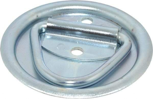 Made in USA - Zinc Finish Trap Door Ring - 3/8" High x 3-1/2" Wide - Americas Tooling